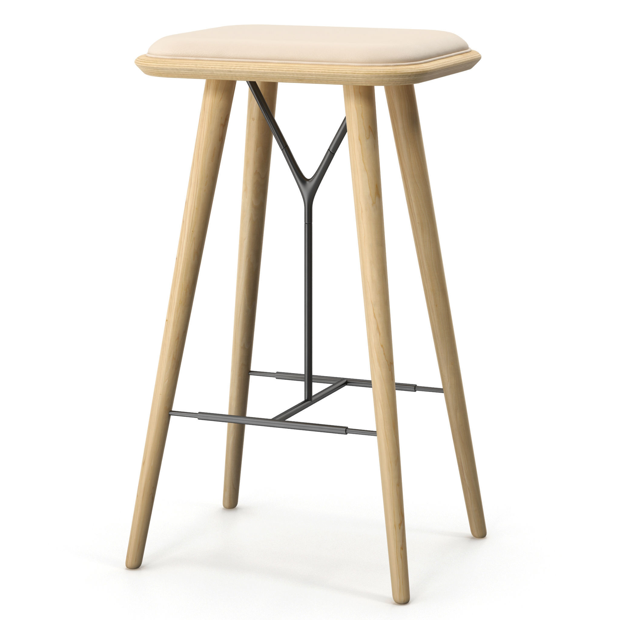 Fredericia Spine barstool model 3D model_11