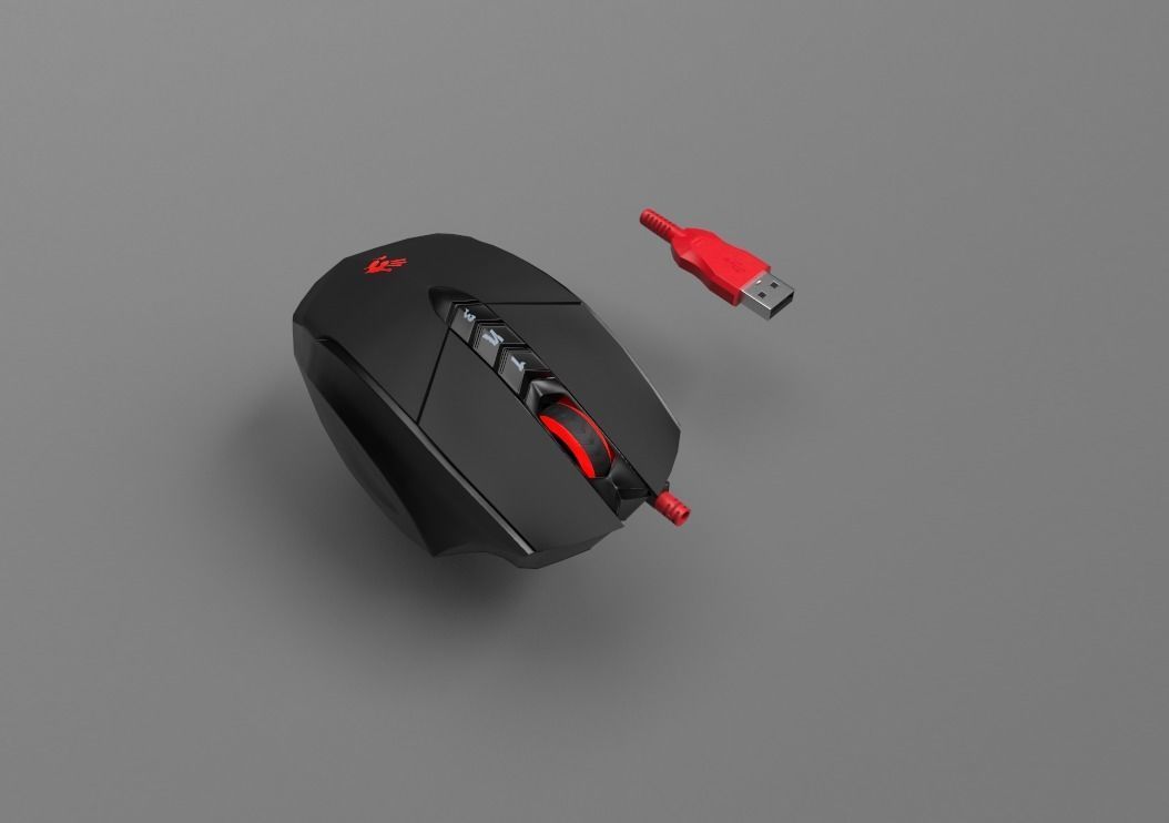 Mouse Bloody v7 gun 3 Low-poly 3D model_3