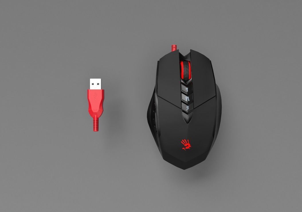 Mouse Bloody v7 gun 3 Low-poly 3D model_0