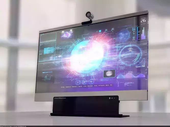 Glass Monitor 3D model