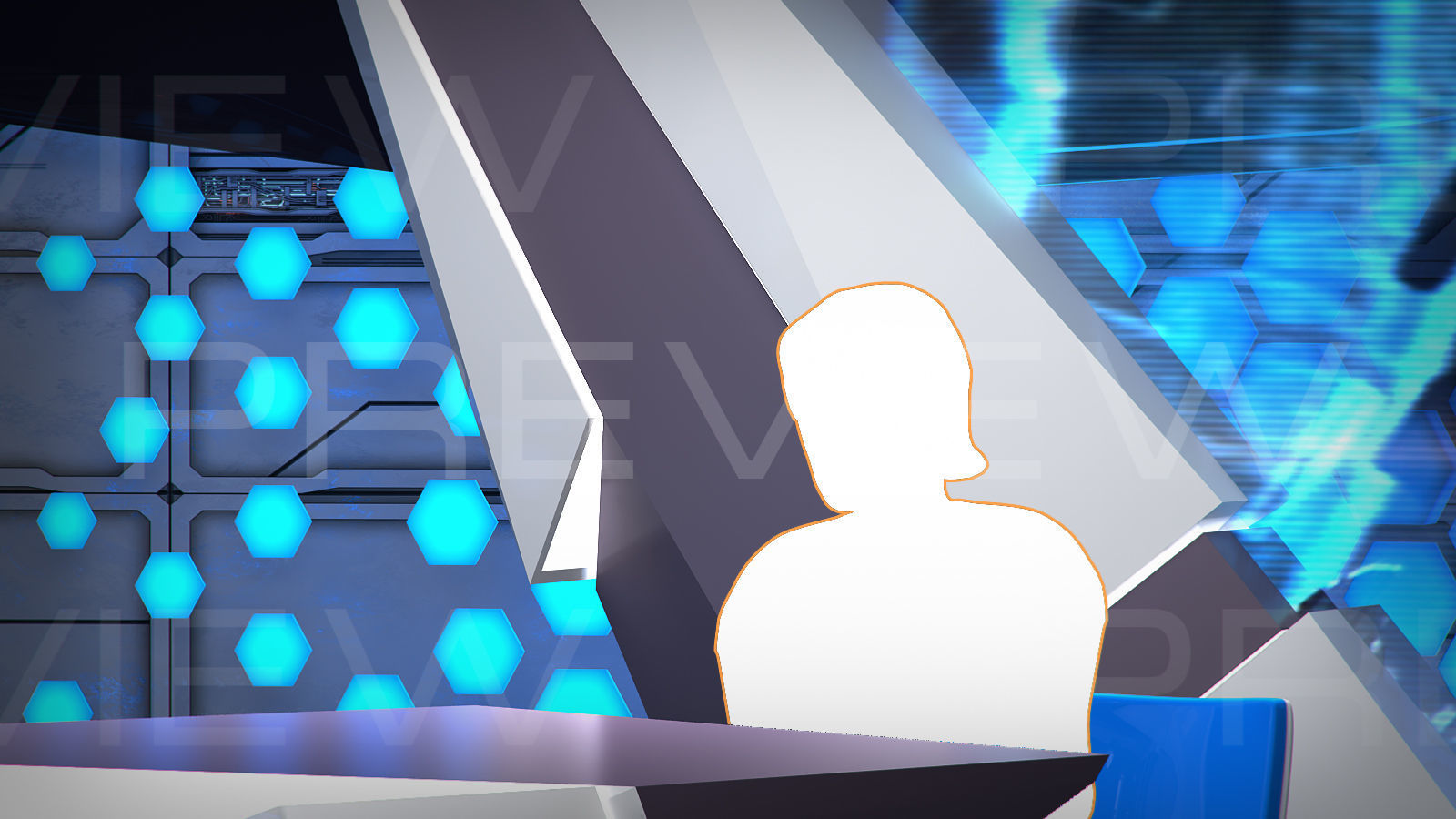 Virtual Broadcast Studio 12  3D model_4