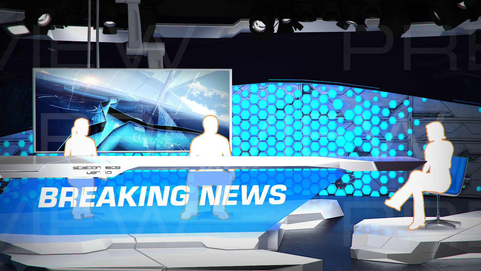 Virtual Broadcast Studio 12  3D model_8