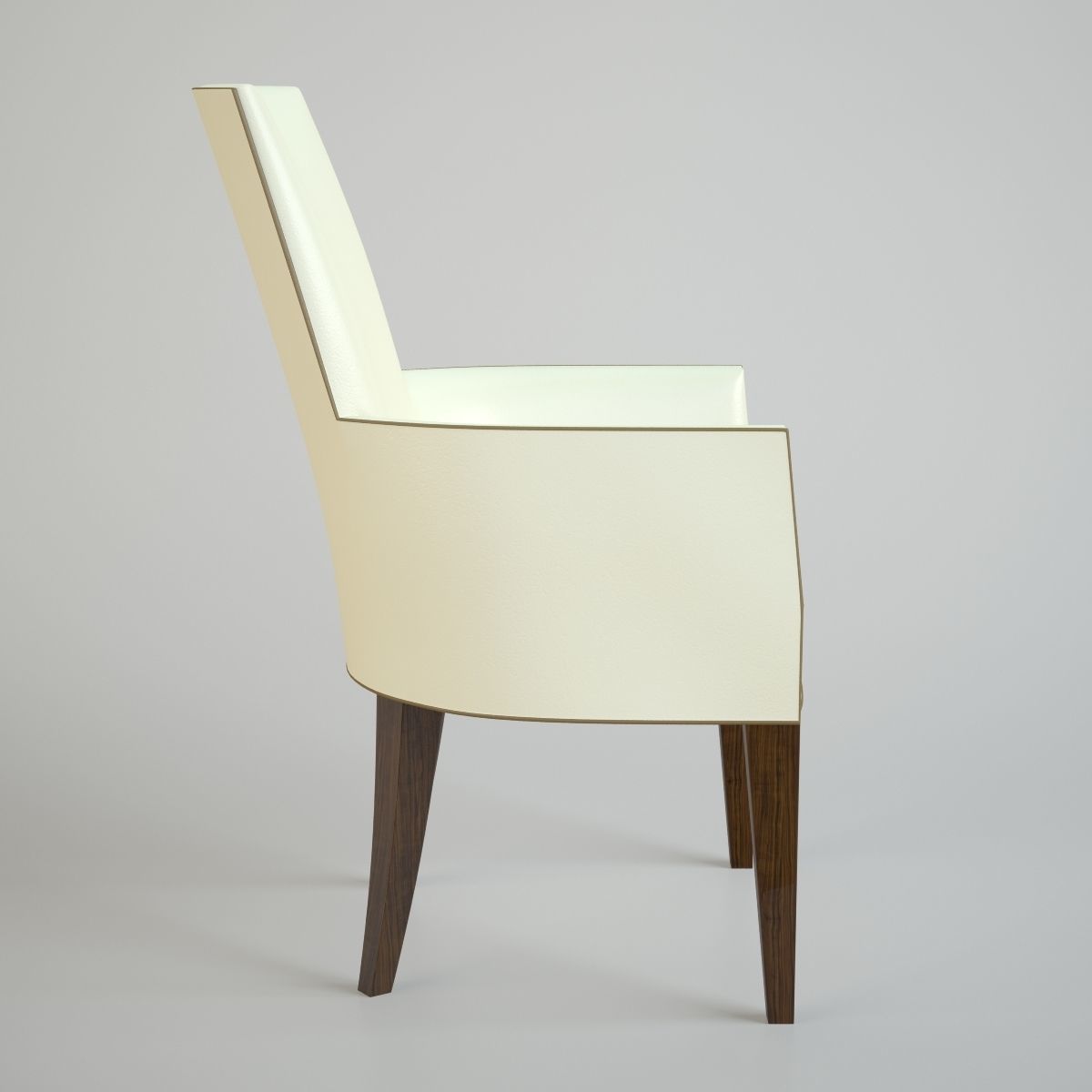 Stool chair with arms and legs 3D model_11