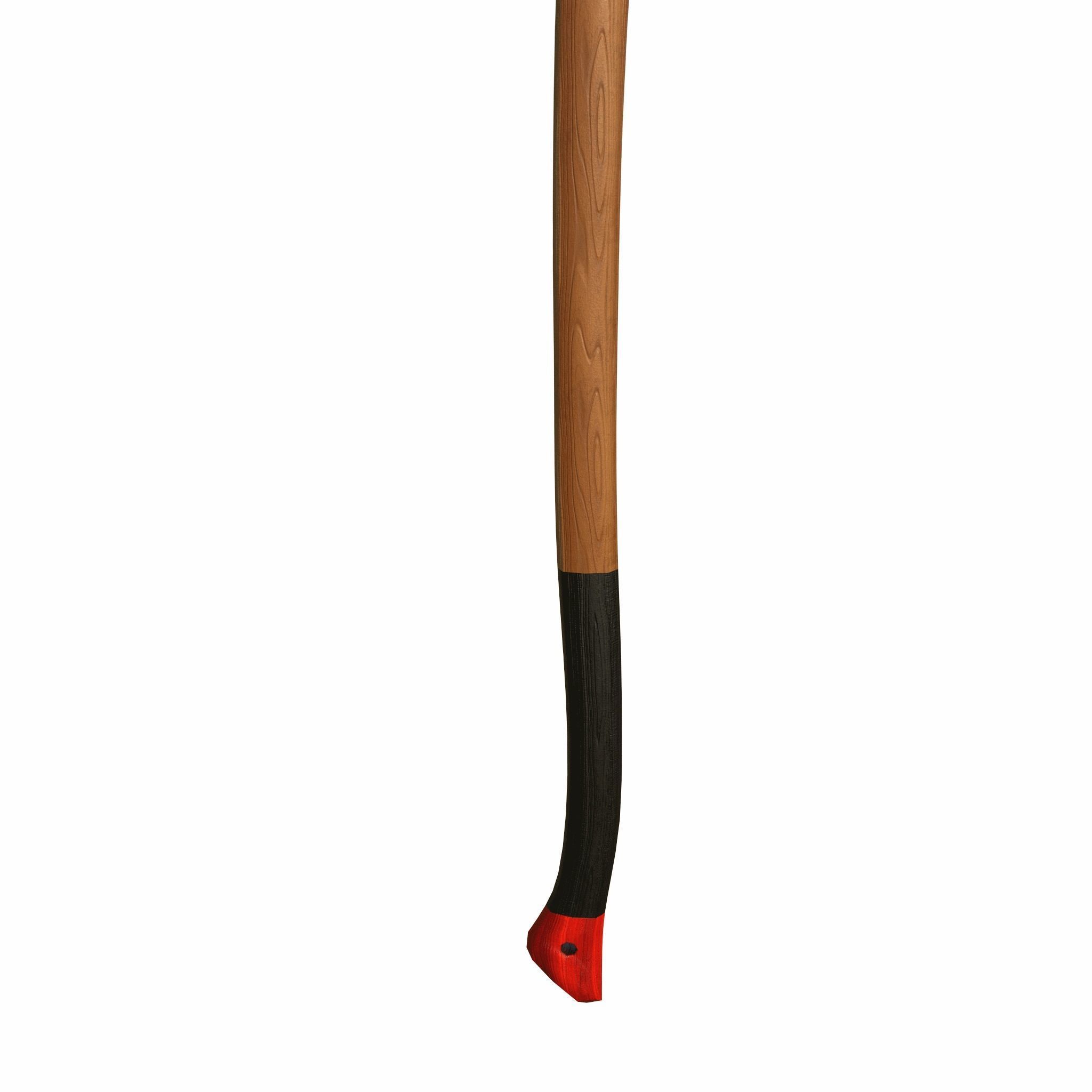3D Axe with handle Low-poly 3D model_3