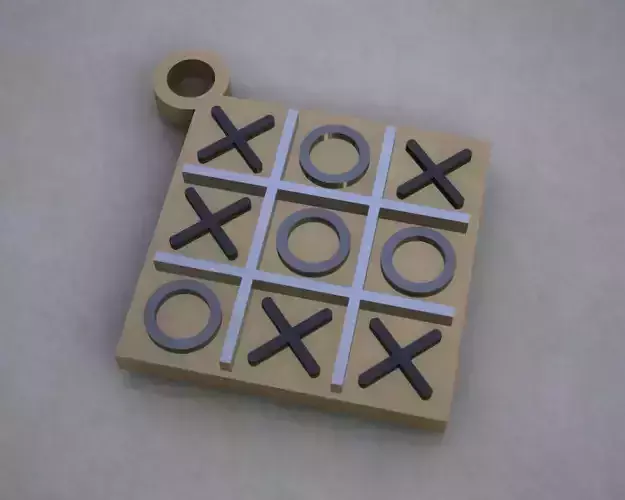 Tic-Tac-Toe pendant
