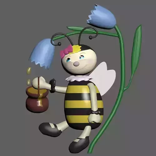 Cartoon Bee 3D model