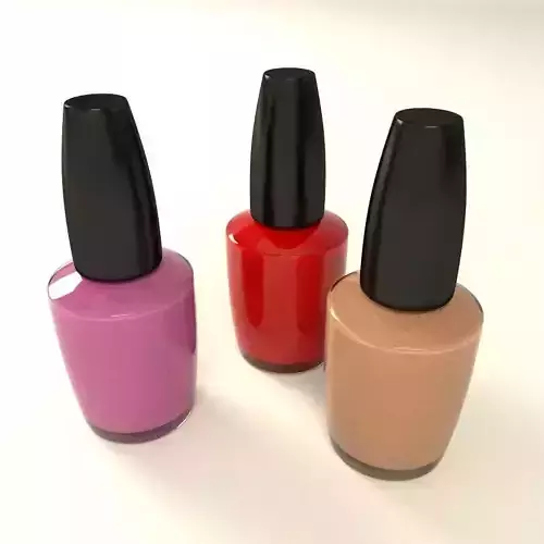 Nail Polish Low-poly 3D model