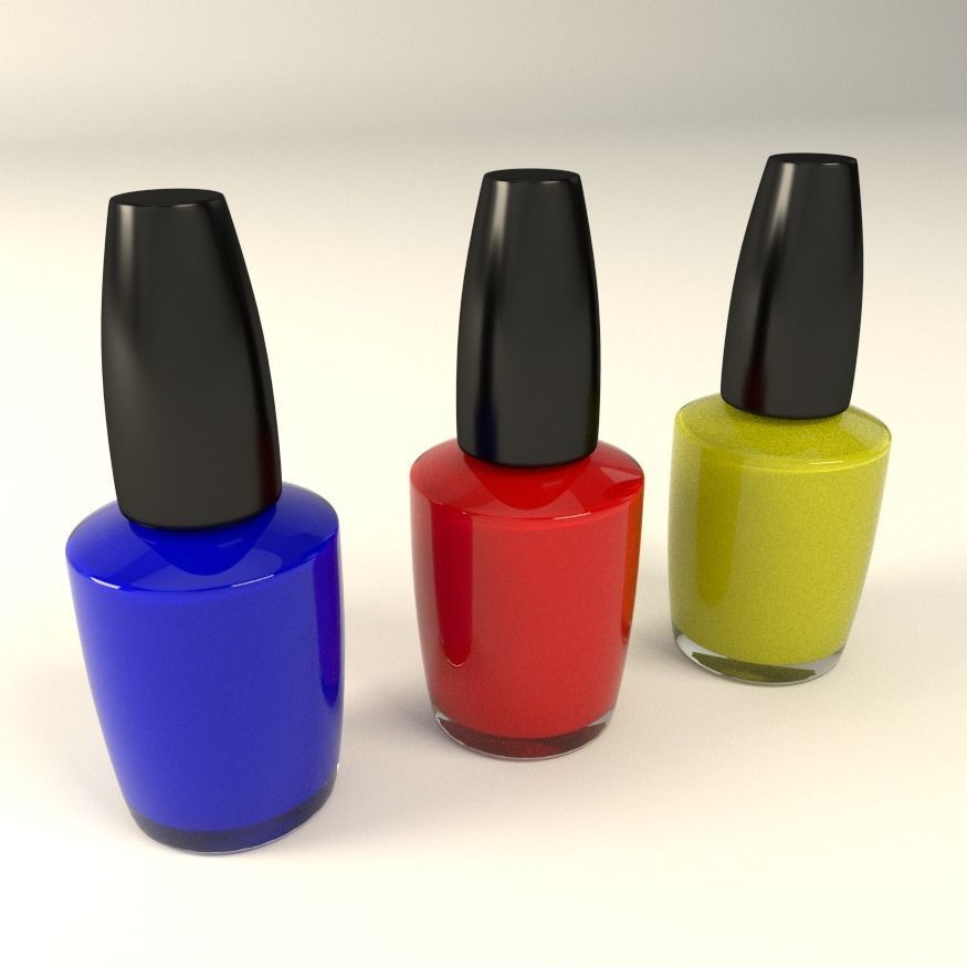 Nail Polish Low-poly 3D model_2