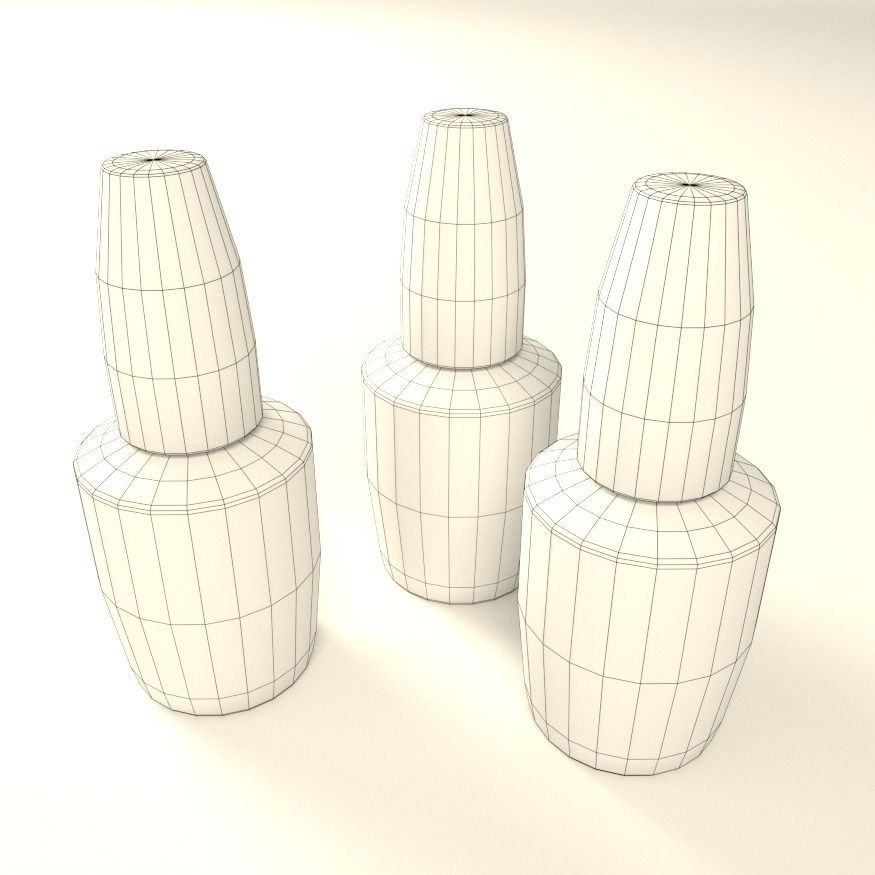 Nail Polish Low-poly 3D model_1