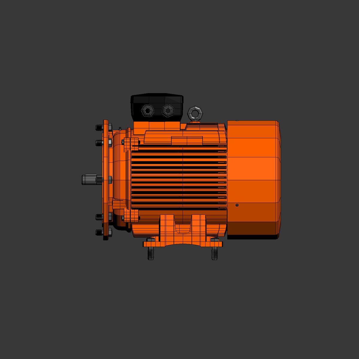 Electric Engine 3D model_2