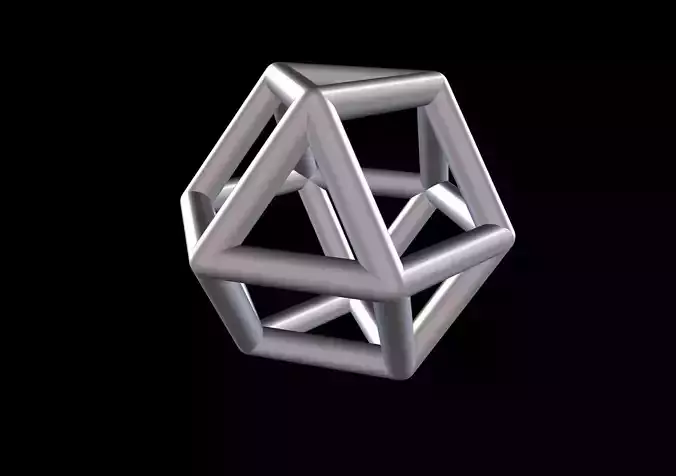  016 Mathart - Archimedean Solids - Cuboctahedron 01 - 10 cm 3D print model