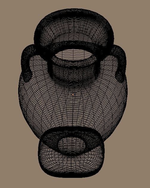 Ceramic old pitcher 3D model_12