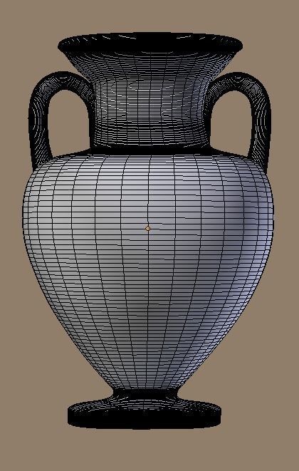 Ceramic old pitcher 3D model_6