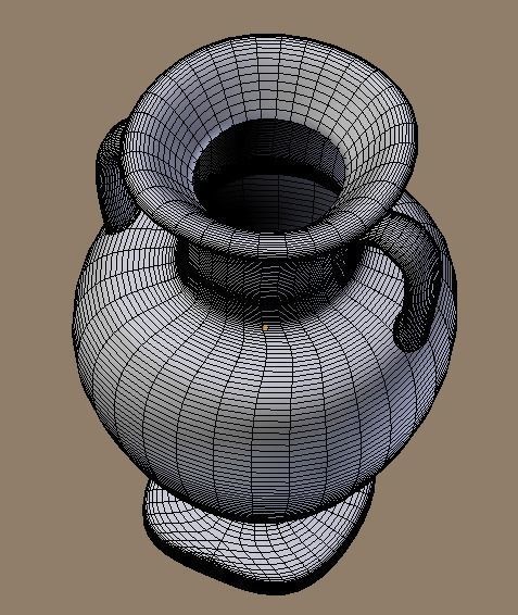 Ceramic old pitcher 3D model_8