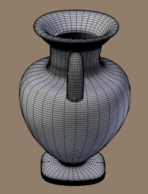Ceramic old pitcher 3D model_9