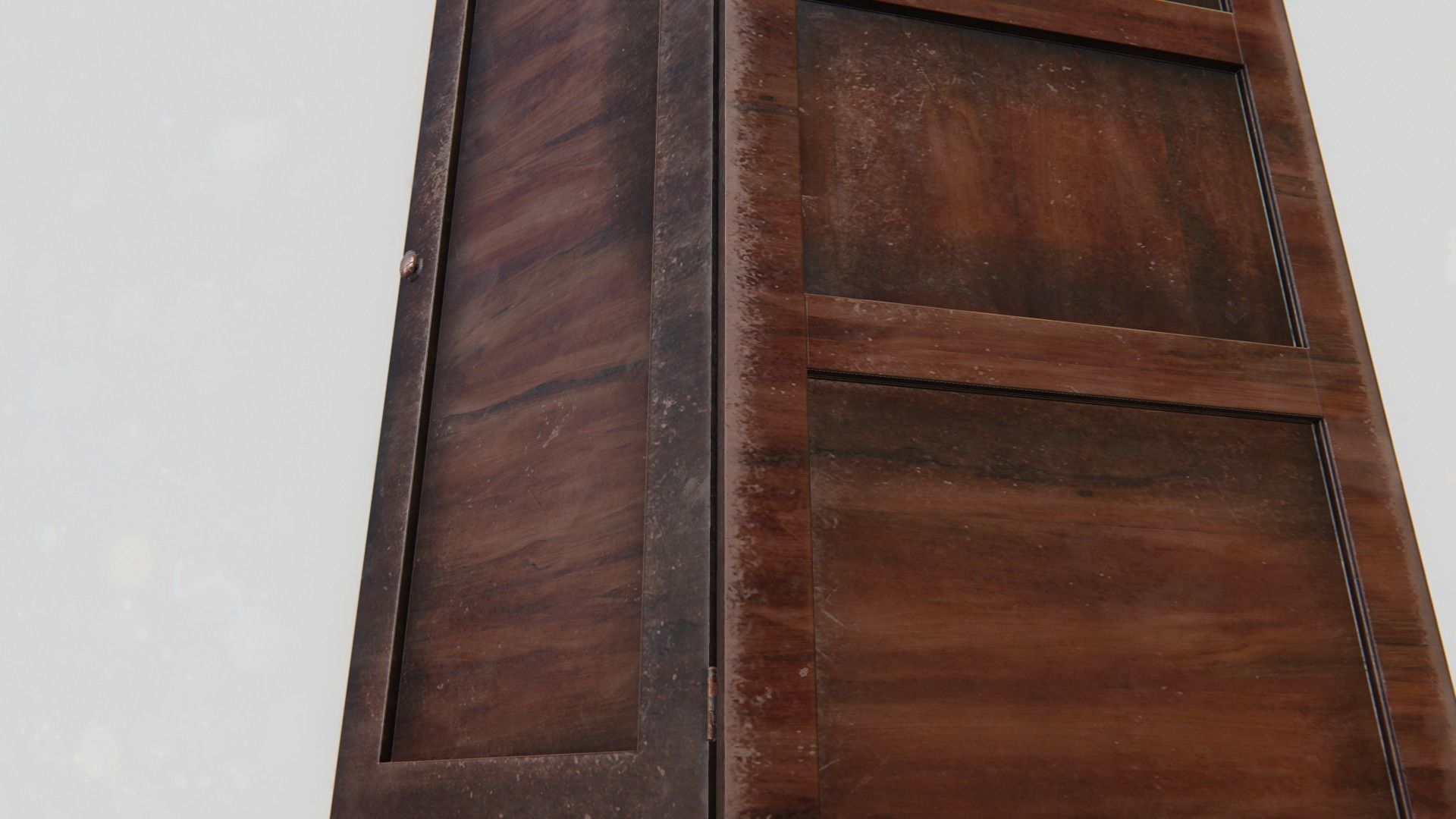 Office Wardrobe Cabinet Low-poly 3D model_10