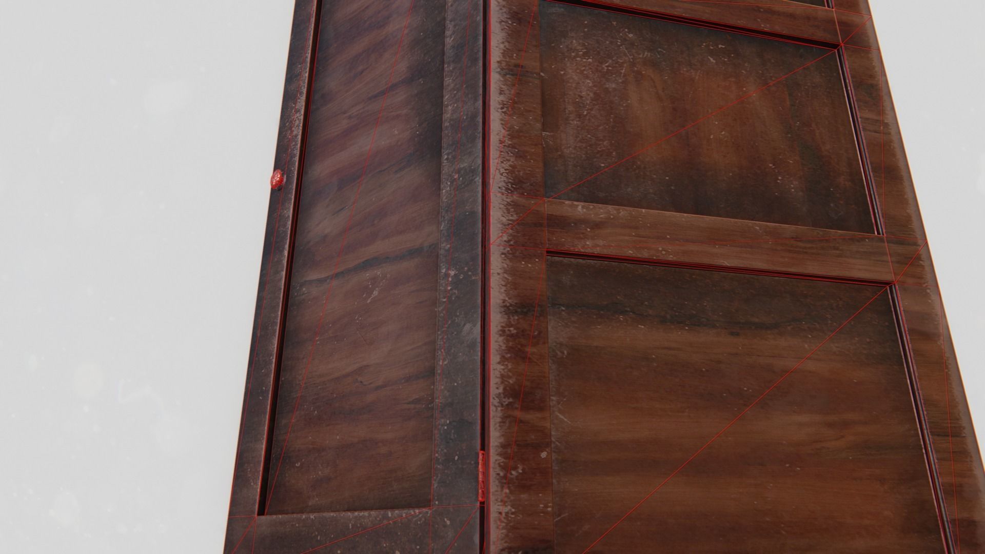 Office Wardrobe Cabinet Low-poly 3D model_11