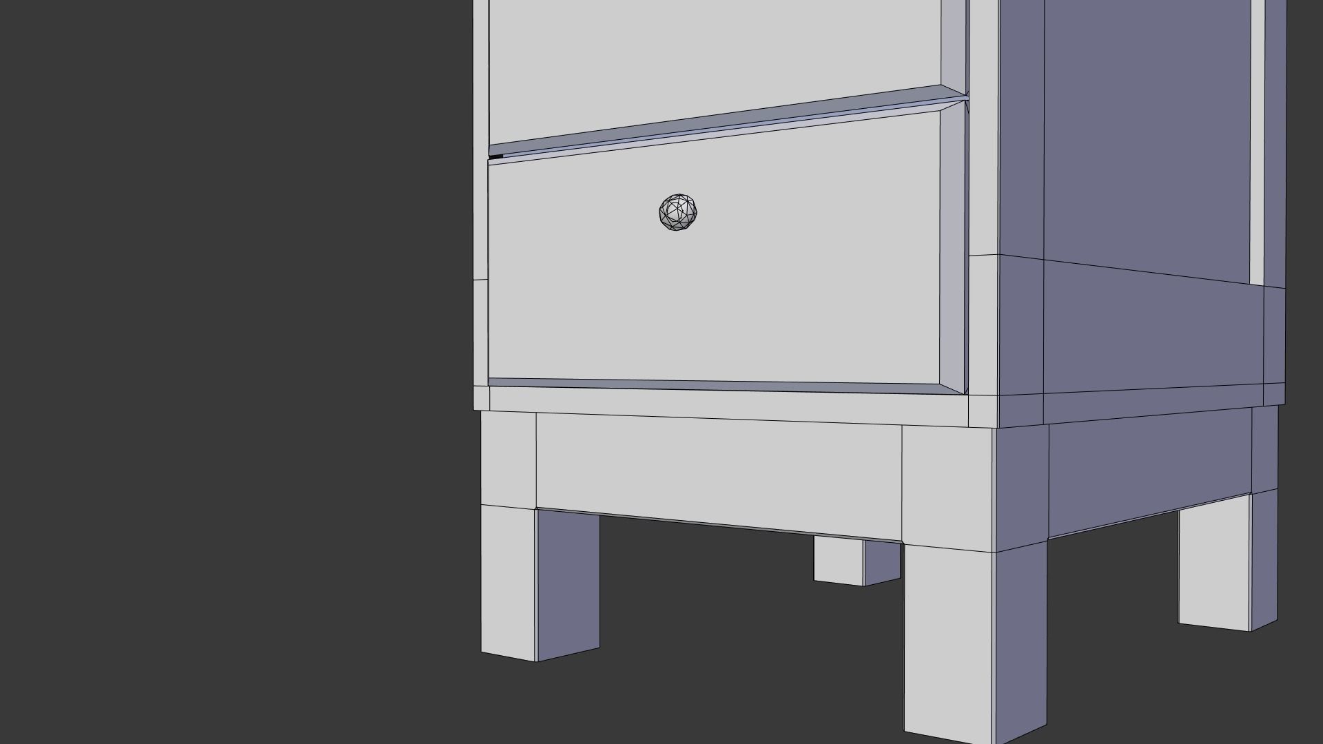 Office Wardrobe Cabinet Low-poly 3D model_12