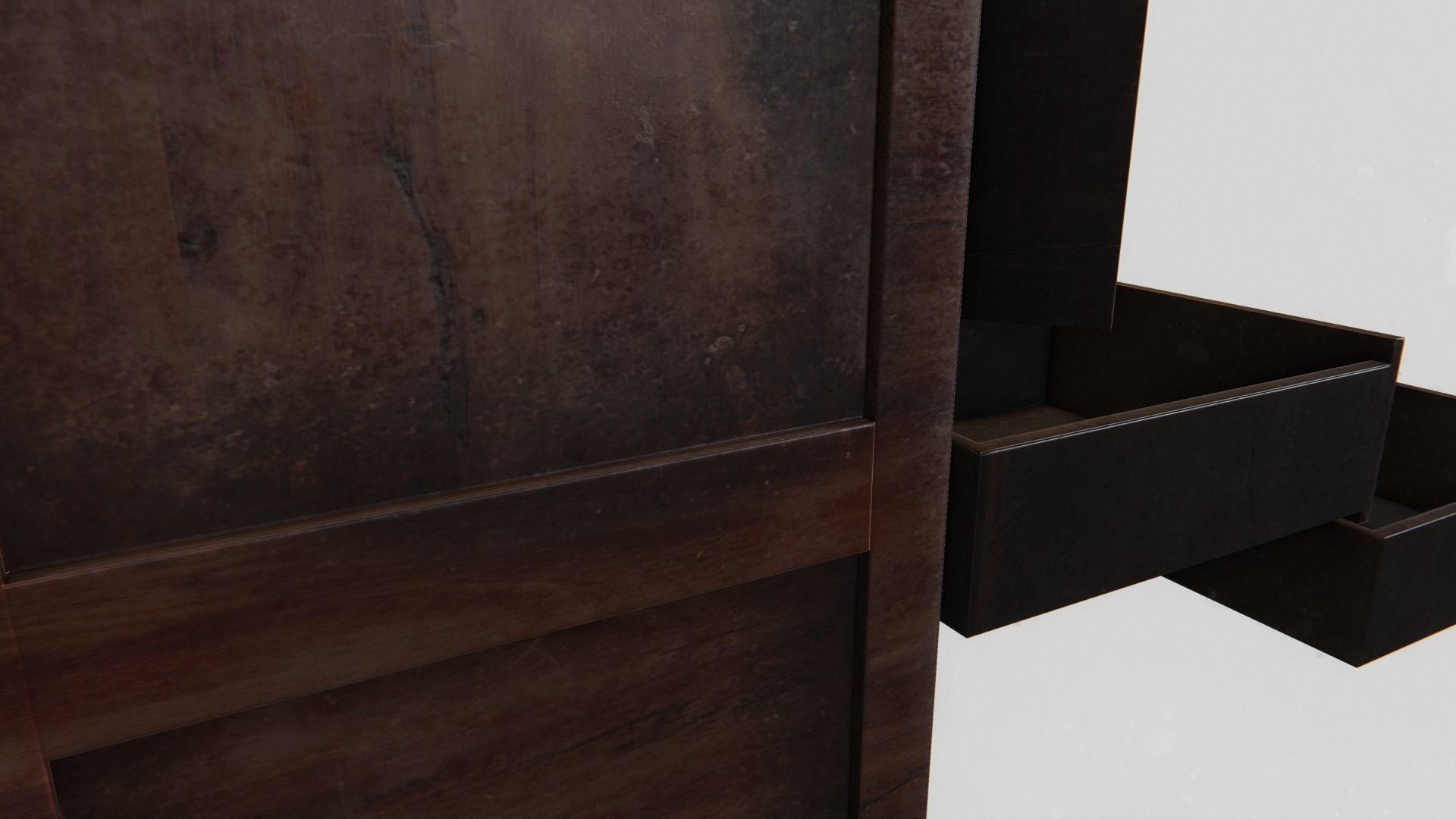 Office Wardrobe Cabinet Low-poly 3D model_4