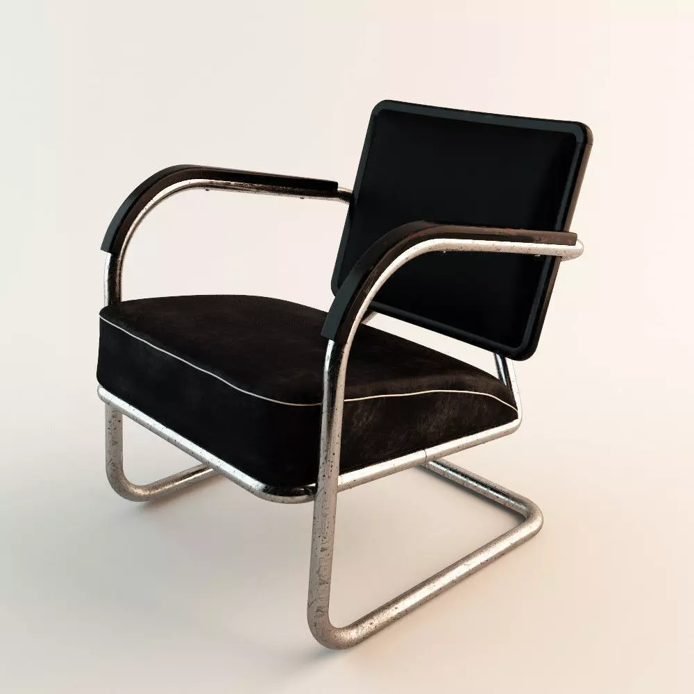 Arm Chair 60s Style 3D model_0