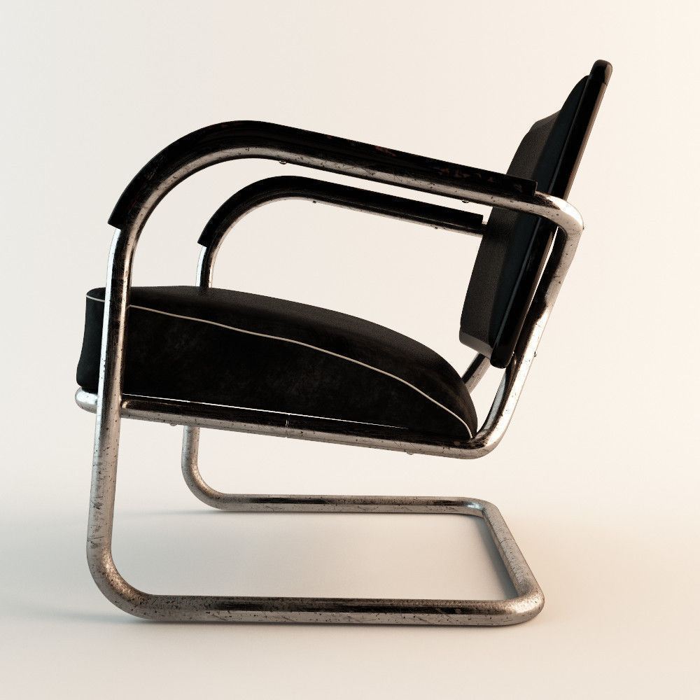 Arm Chair 60s Style 3D model_1