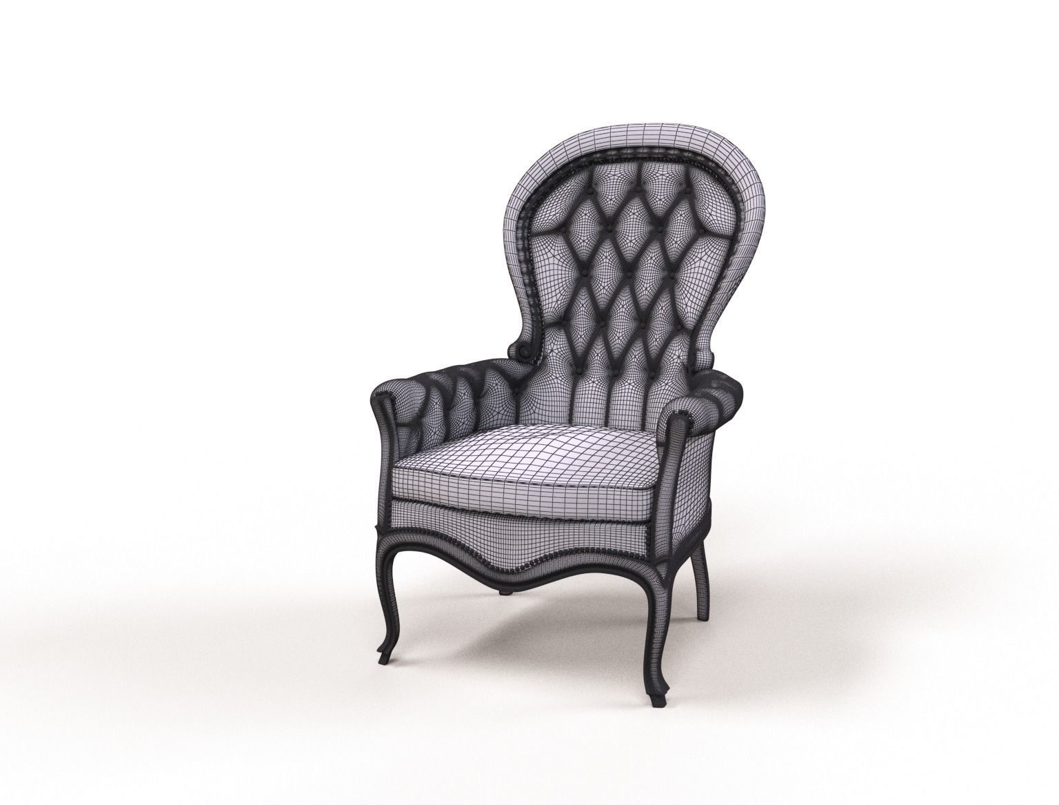leather chair highly detailed Free 3D model_5