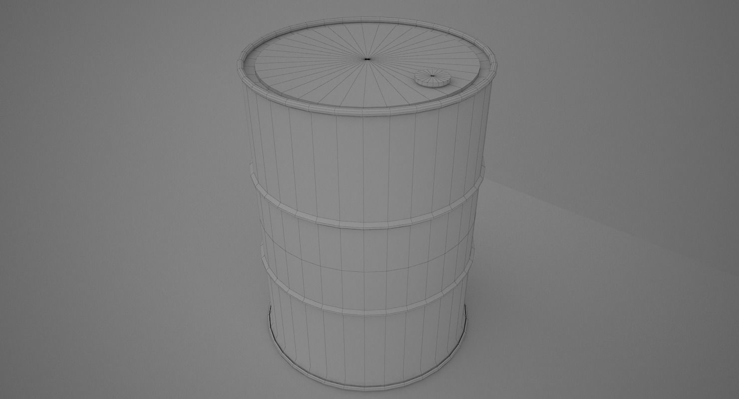 Old Metal Barrel 3D model_11
