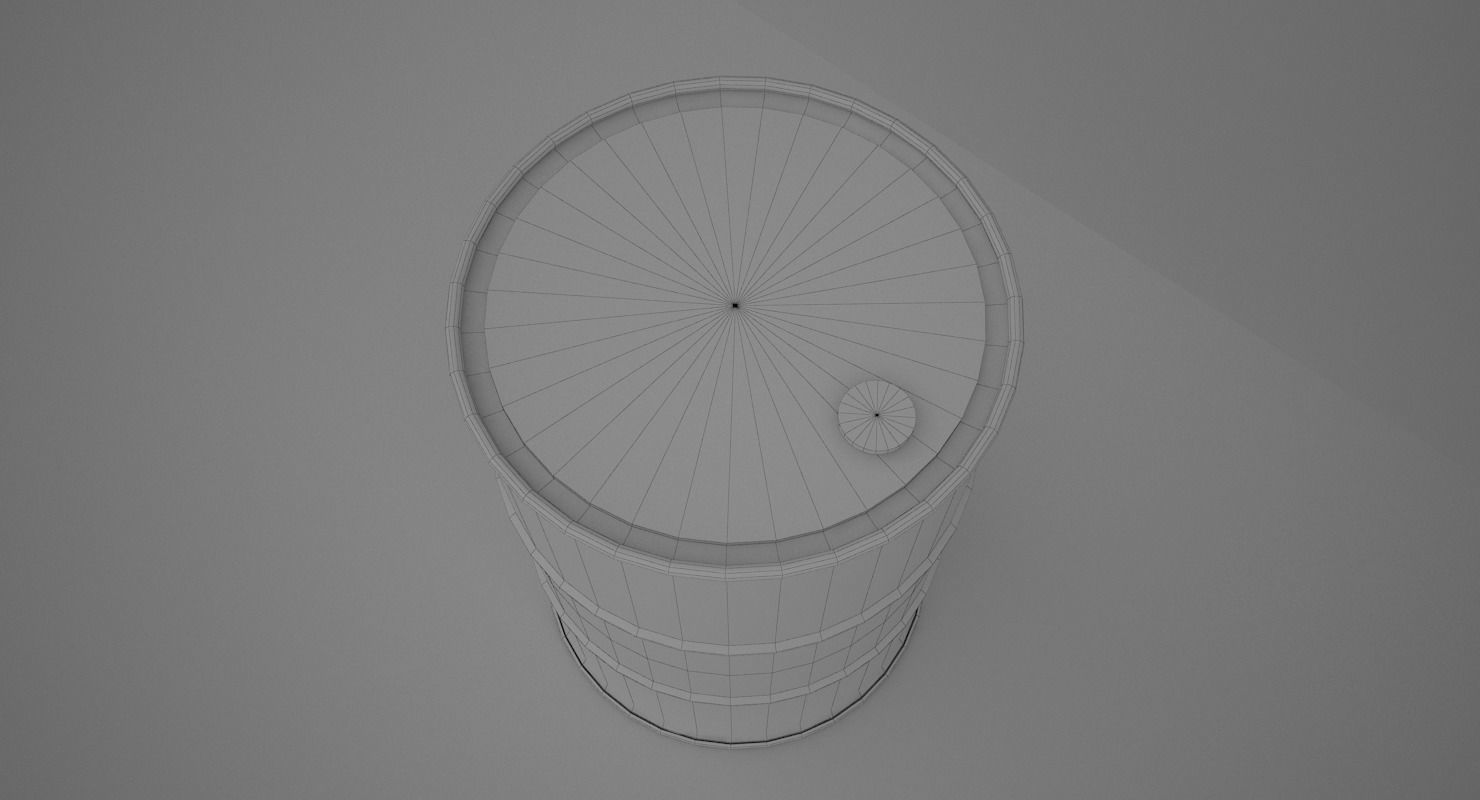 Old Metal Barrel 3D model_12