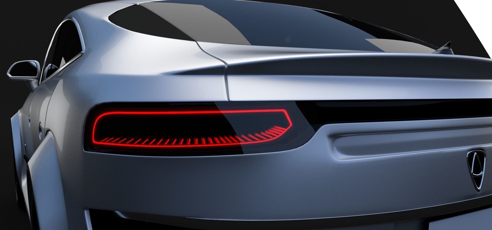 Affekta Luxuria SUV concept sport car with 3 alloy rims Low-poly 3D model_1