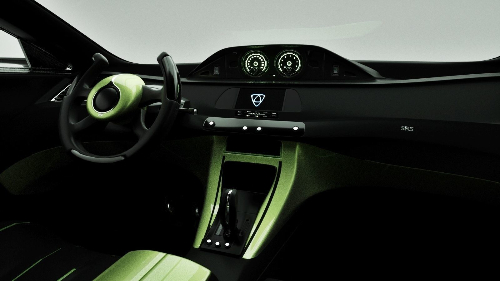 Affekta Luxuria SUV concept sport car with 3 alloy rims Low-poly 3D model_20