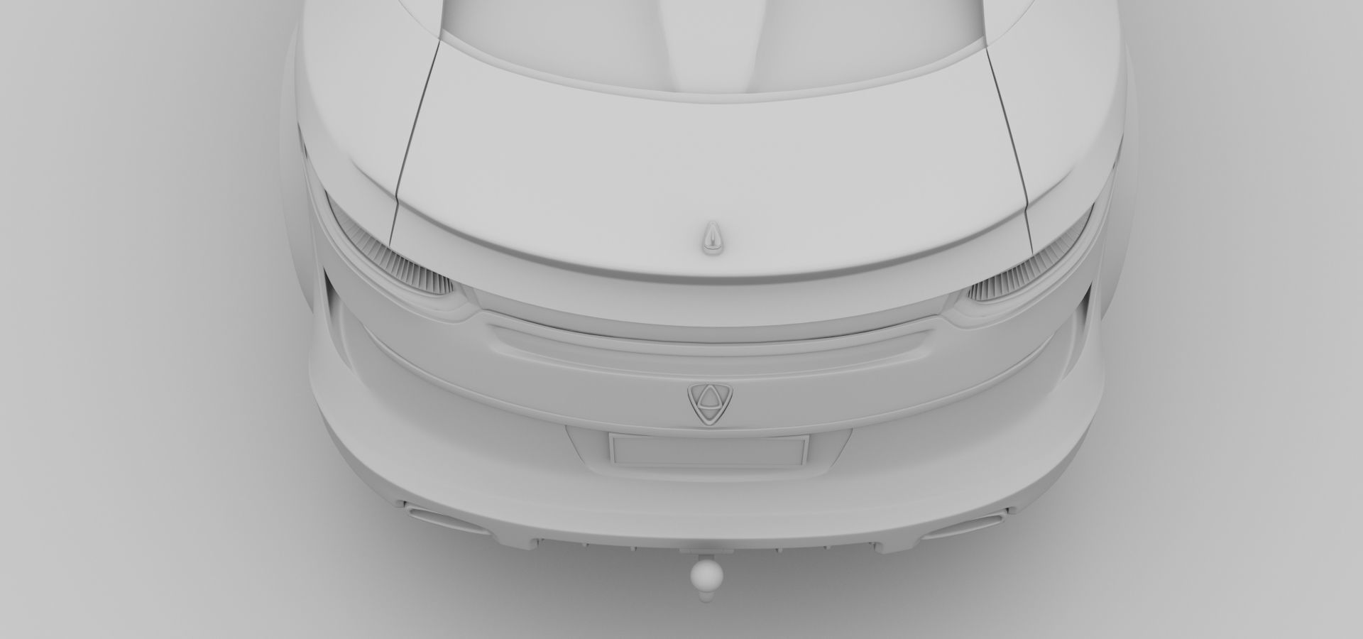 Affekta Luxuria SUV concept sport car with 3 alloy rims Low-poly 3D model_28