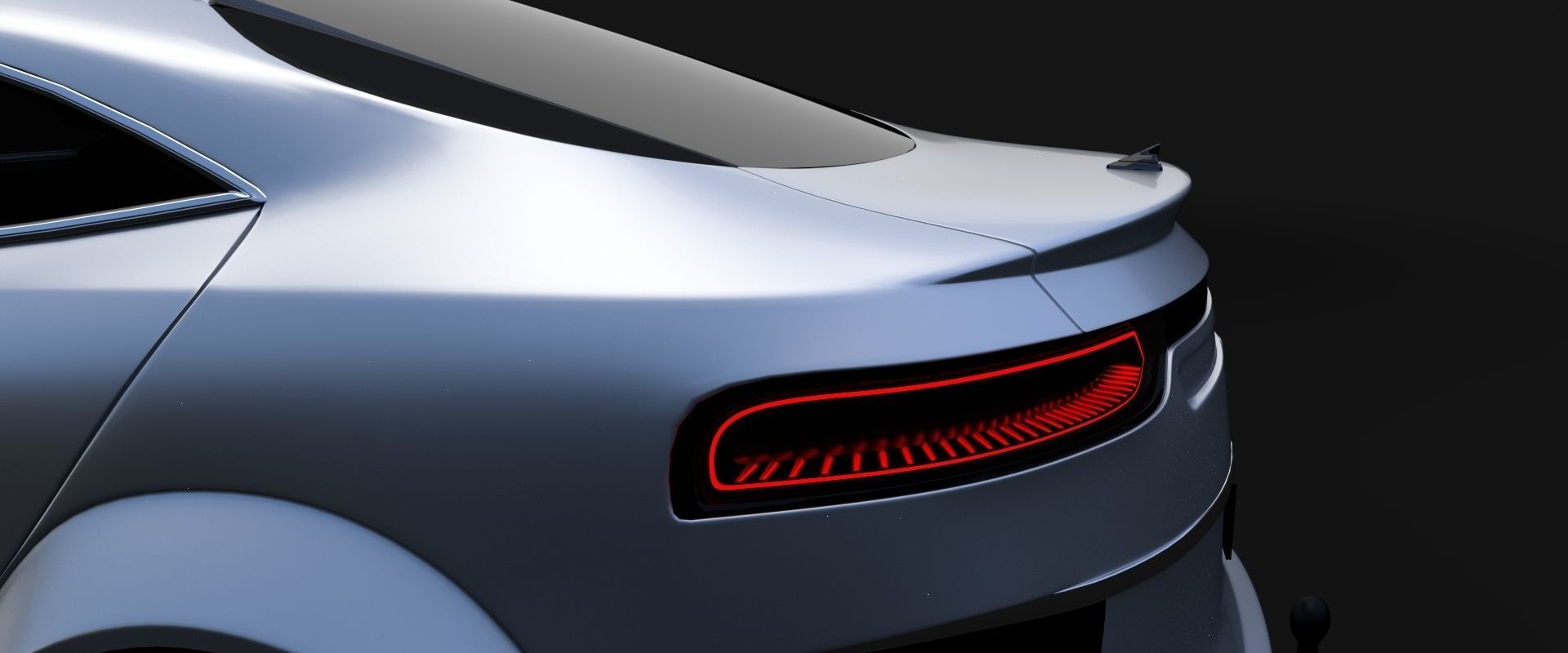 Affekta Luxuria SUV concept sport car with 3 alloy rims Low-poly 3D model_6