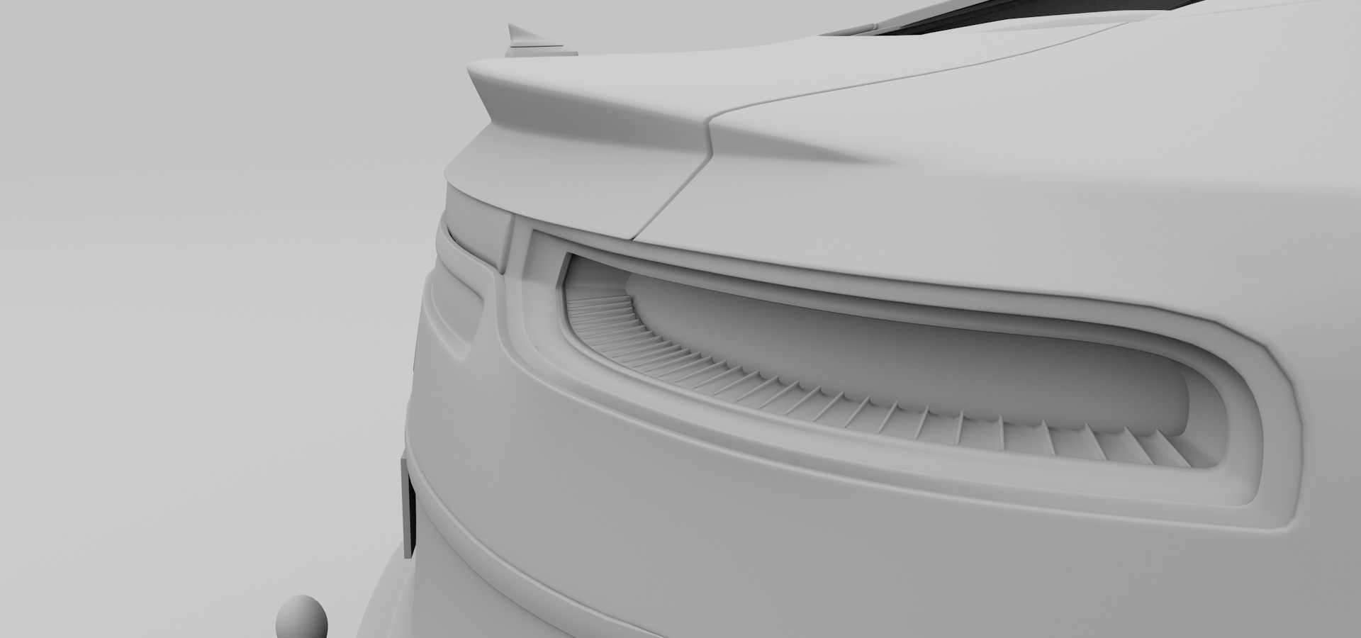 Affekta Luxuria SUV concept sport car with 3 alloy rims Low-poly 3D model_27