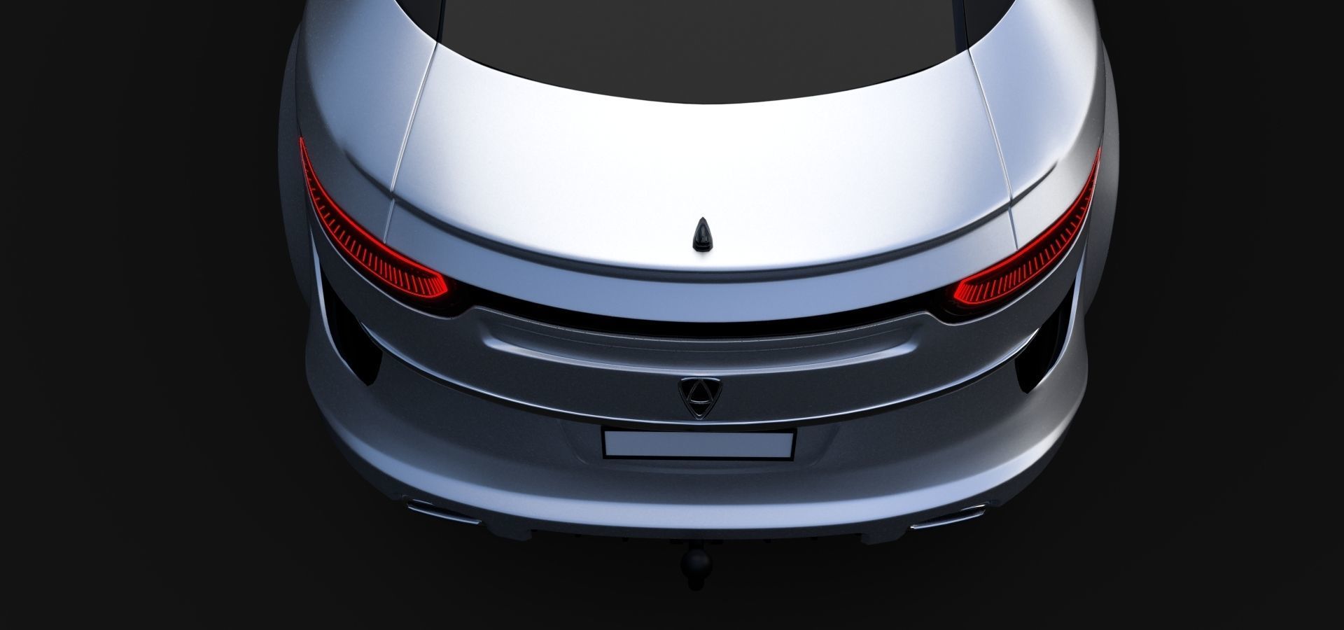 Affekta Luxuria SUV concept sport car with 3 alloy rims Low-poly 3D model_15