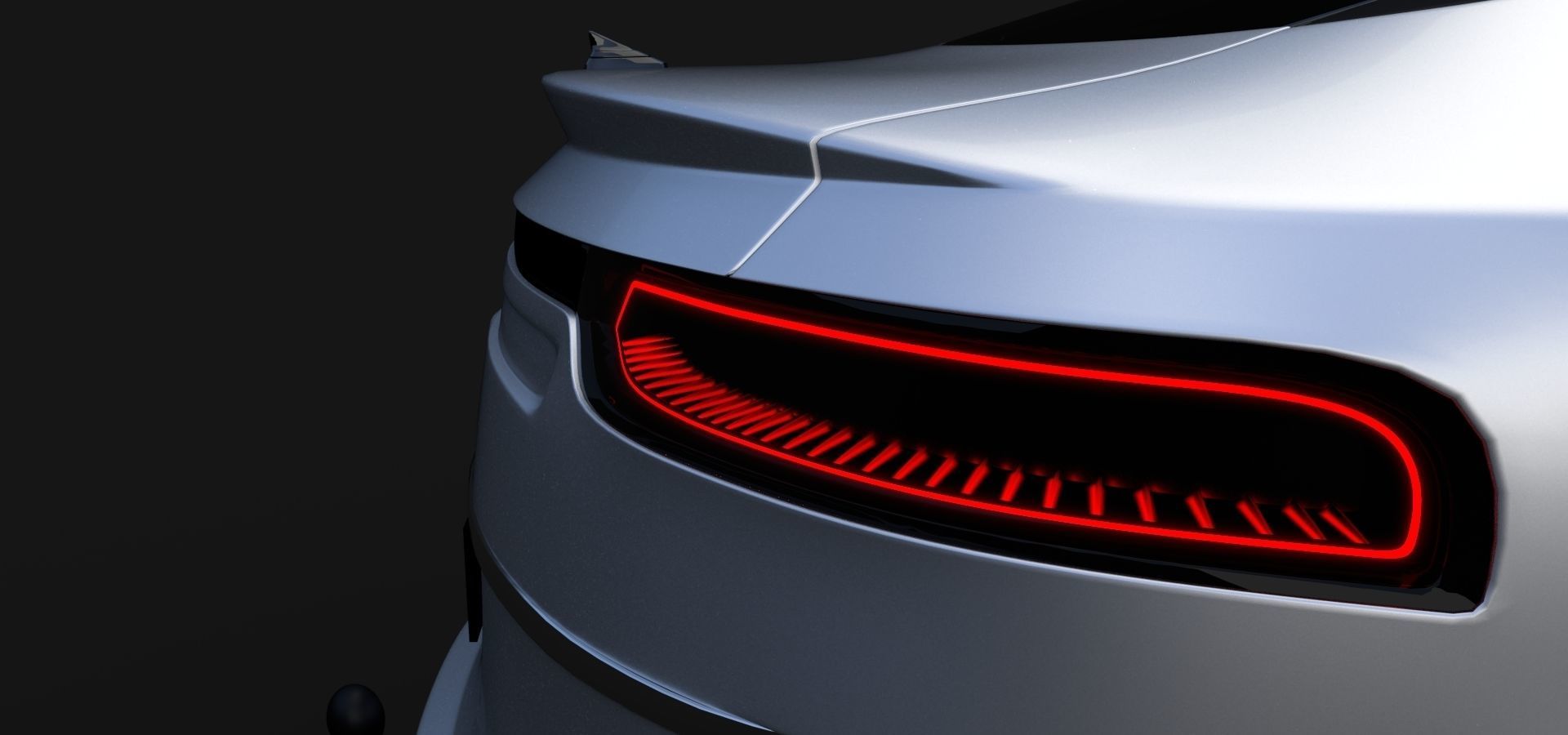 Affekta Luxuria SUV concept sport car with 3 alloy rims Low-poly 3D model_17