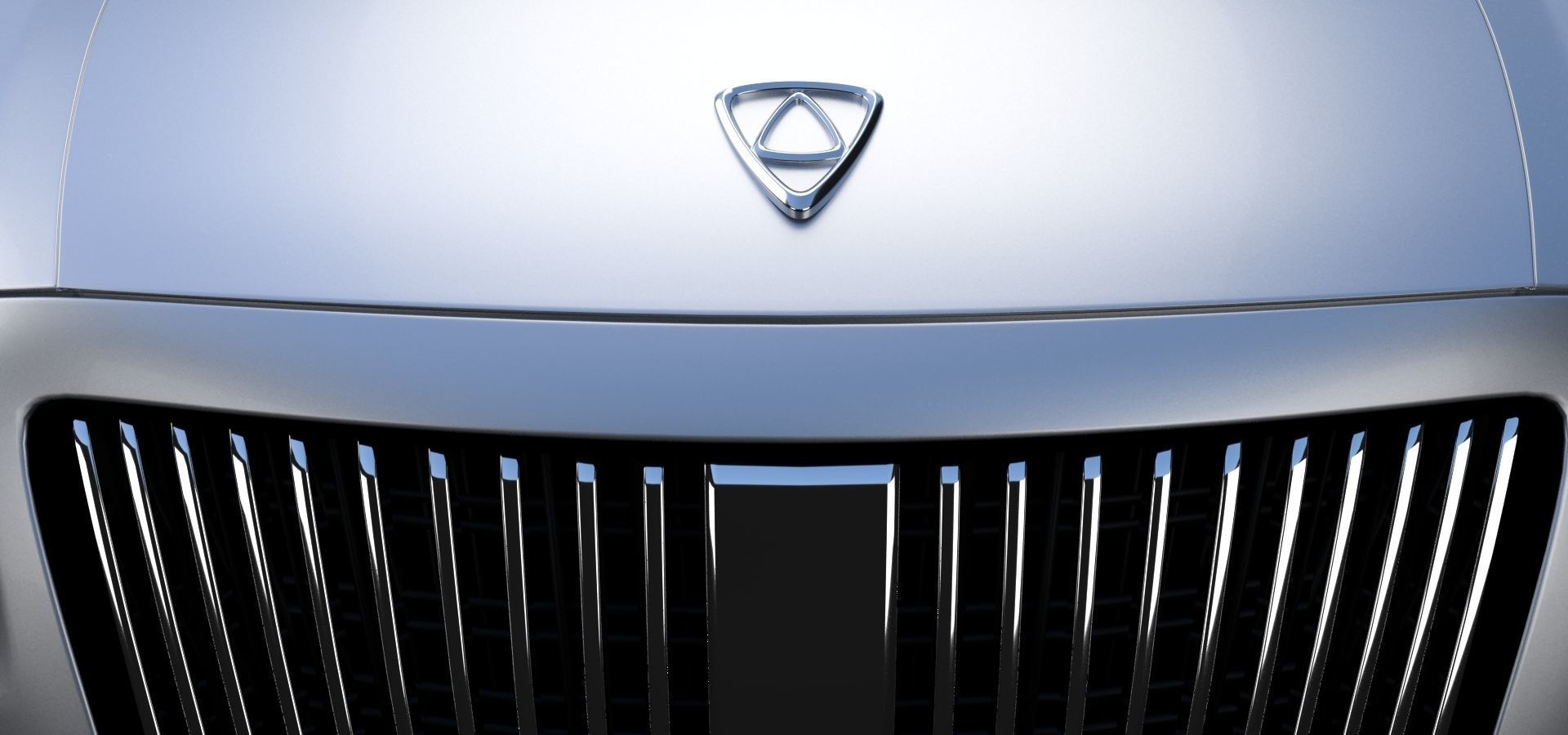 Affekta Luxuria SUV concept sport car with 3 alloy rims Low-poly 3D model_12