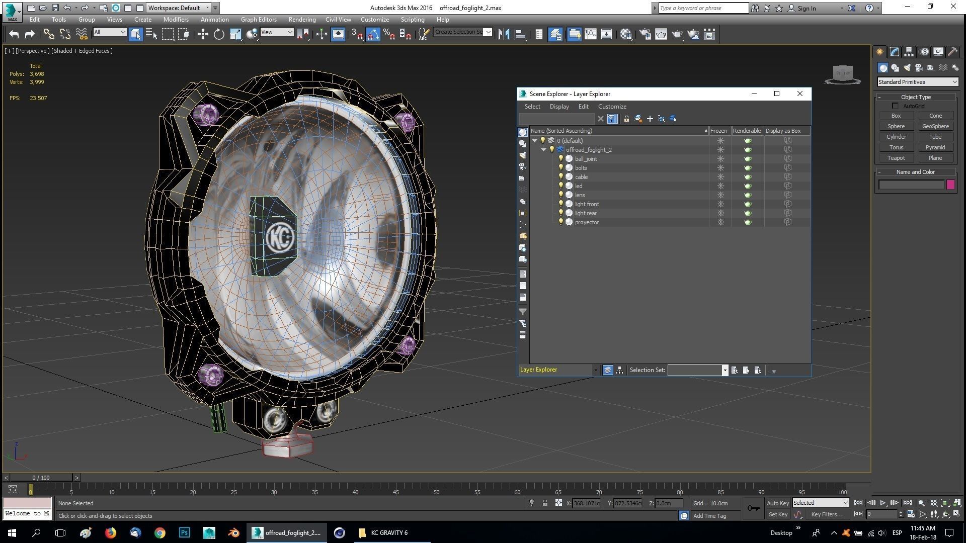 OFF ROAD FOG LIGHT 2 3D model_12