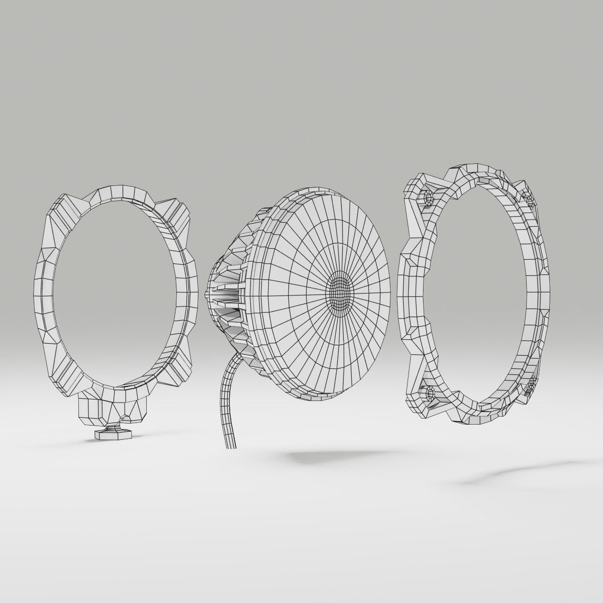 OFF ROAD FOG LIGHT 2 3D model_11