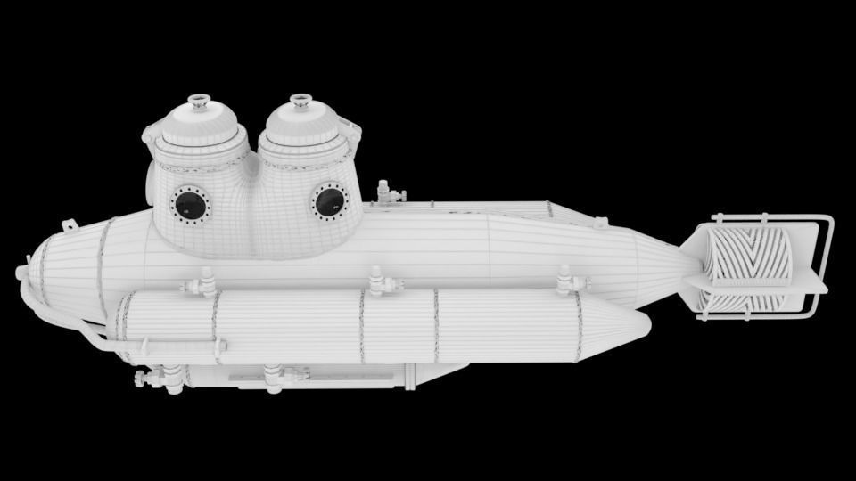 Submarine 3D model_8
