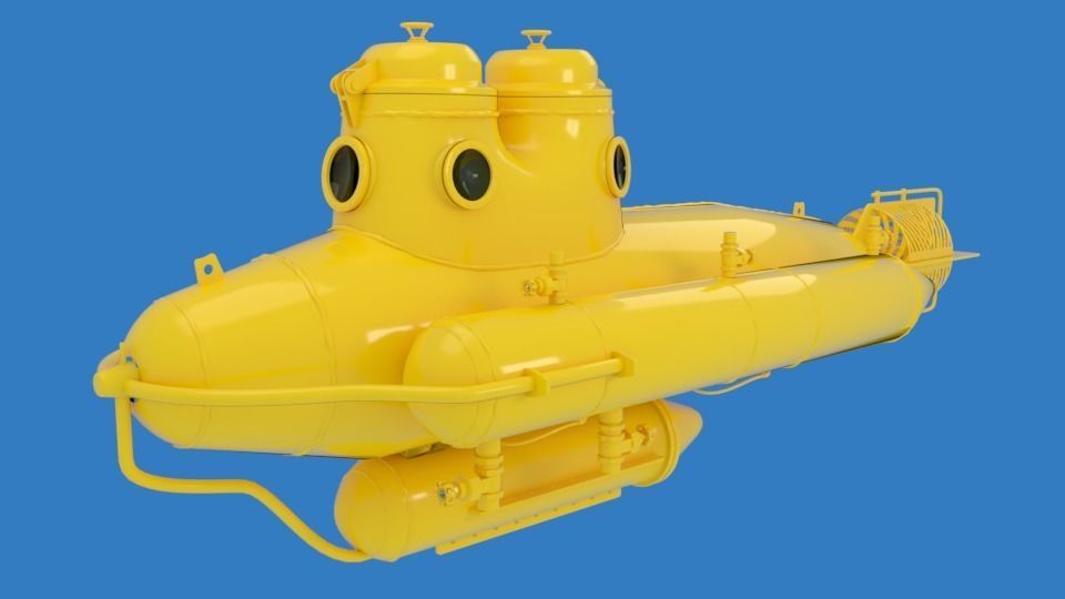 Submarine 3D model_1