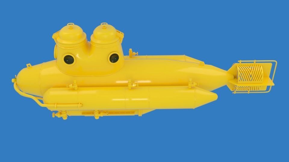 Submarine 3D model_2