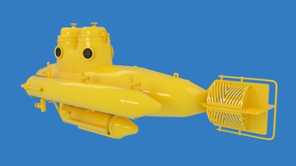Submarine 3D model_3