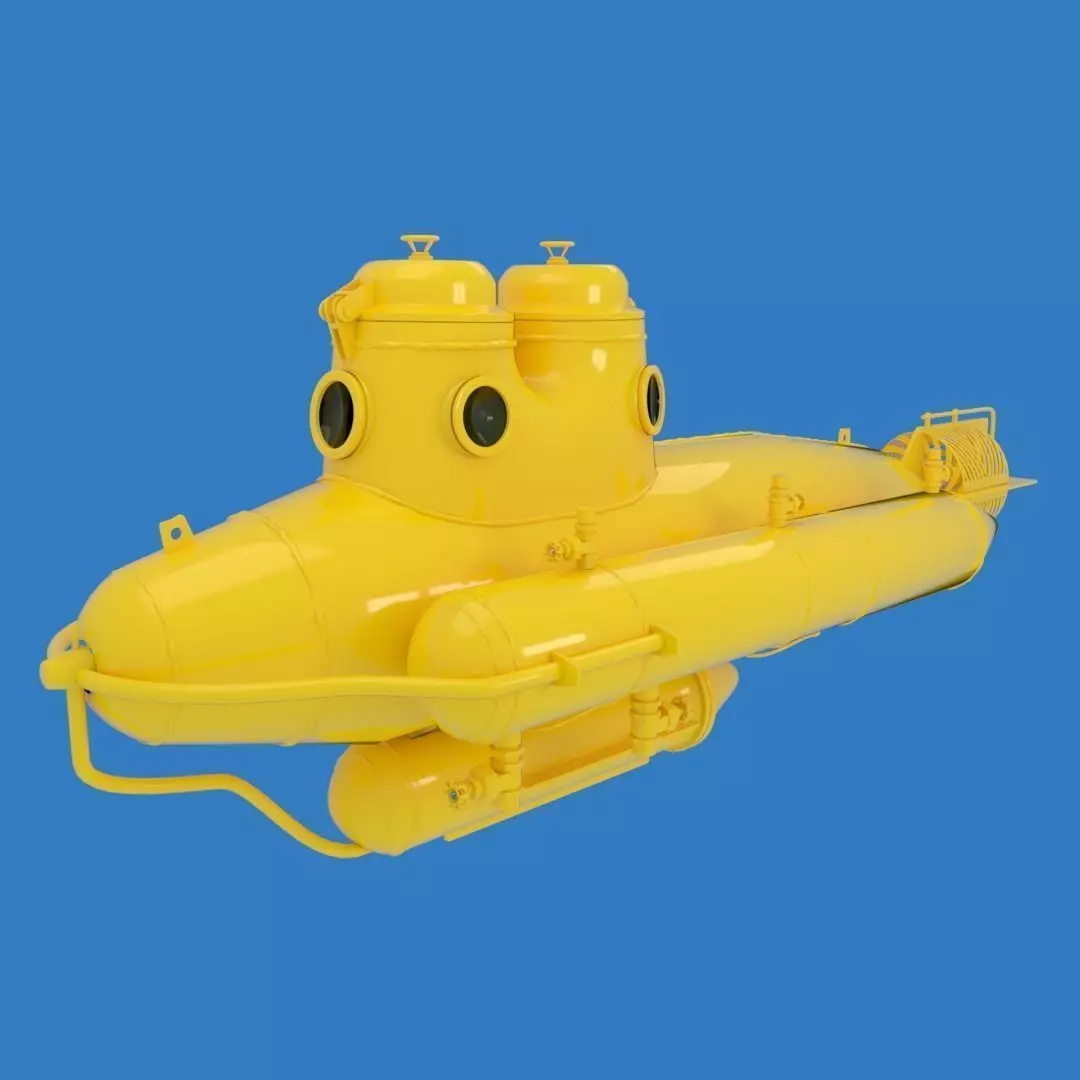 Submarine 3D model_0