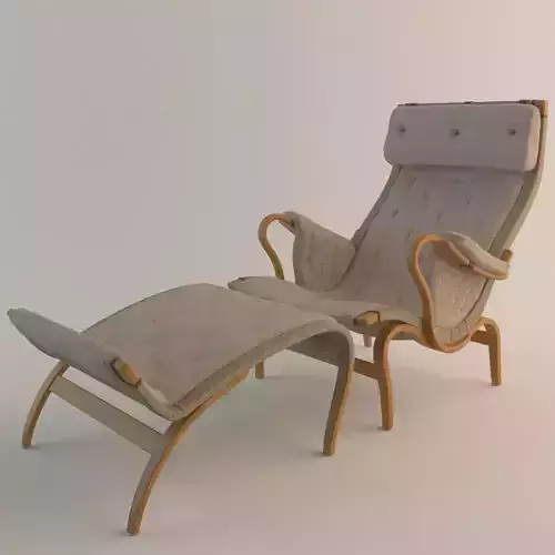 Bruno Mathsson Pernilla Chair DUX 3D model