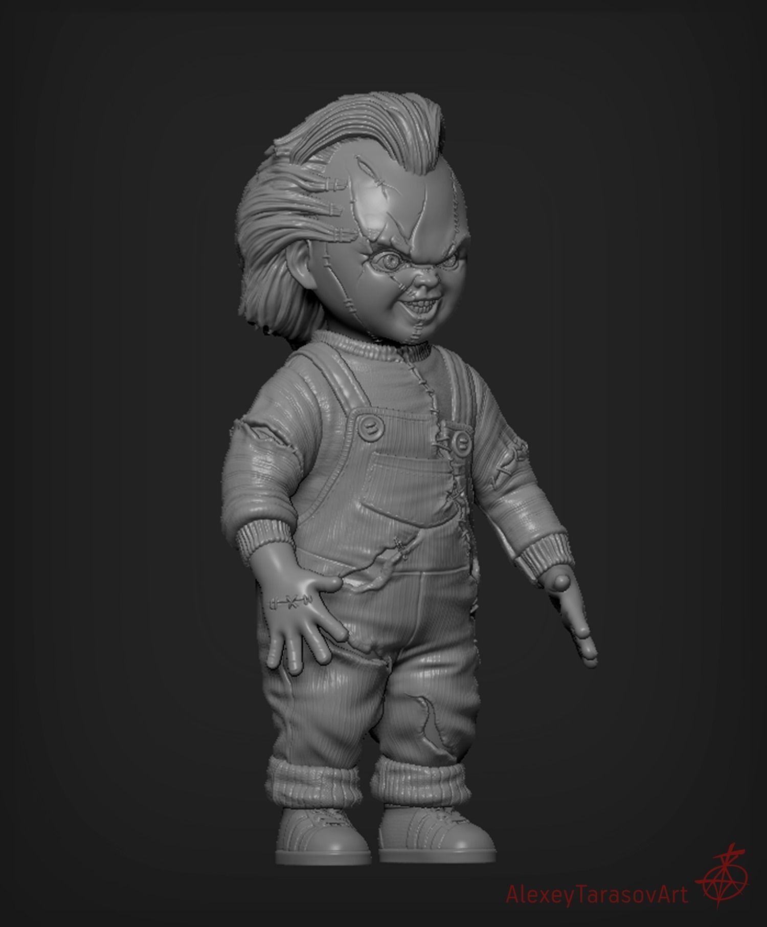 Chucky Killer Doll 3D model_4
