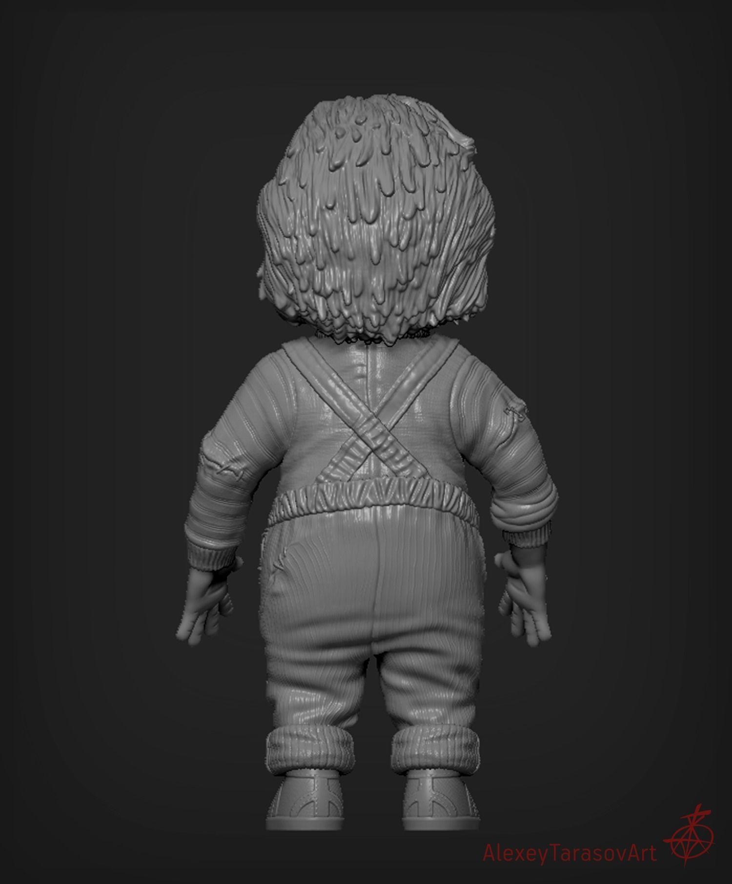 Chucky Killer Doll 3D model_7