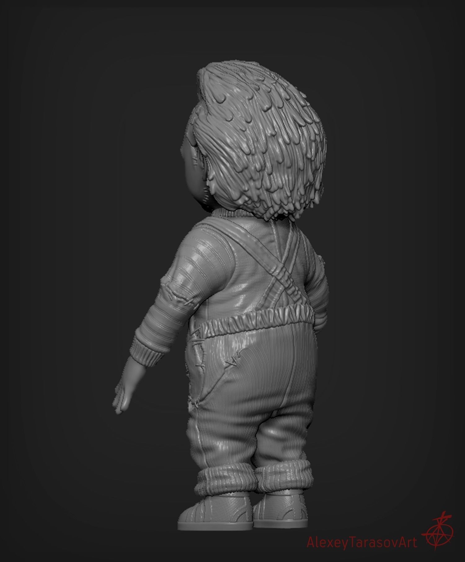 Chucky Killer Doll 3D model_8
