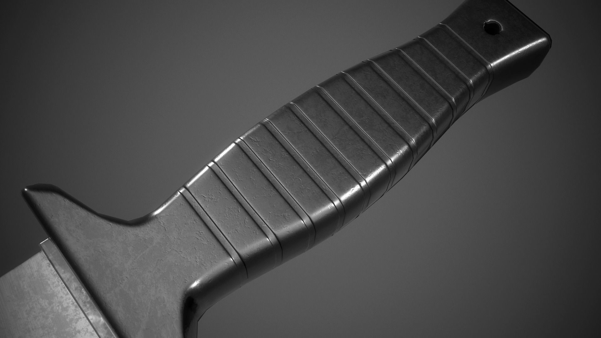 Knife - LowPoly Low-poly 3D model_2