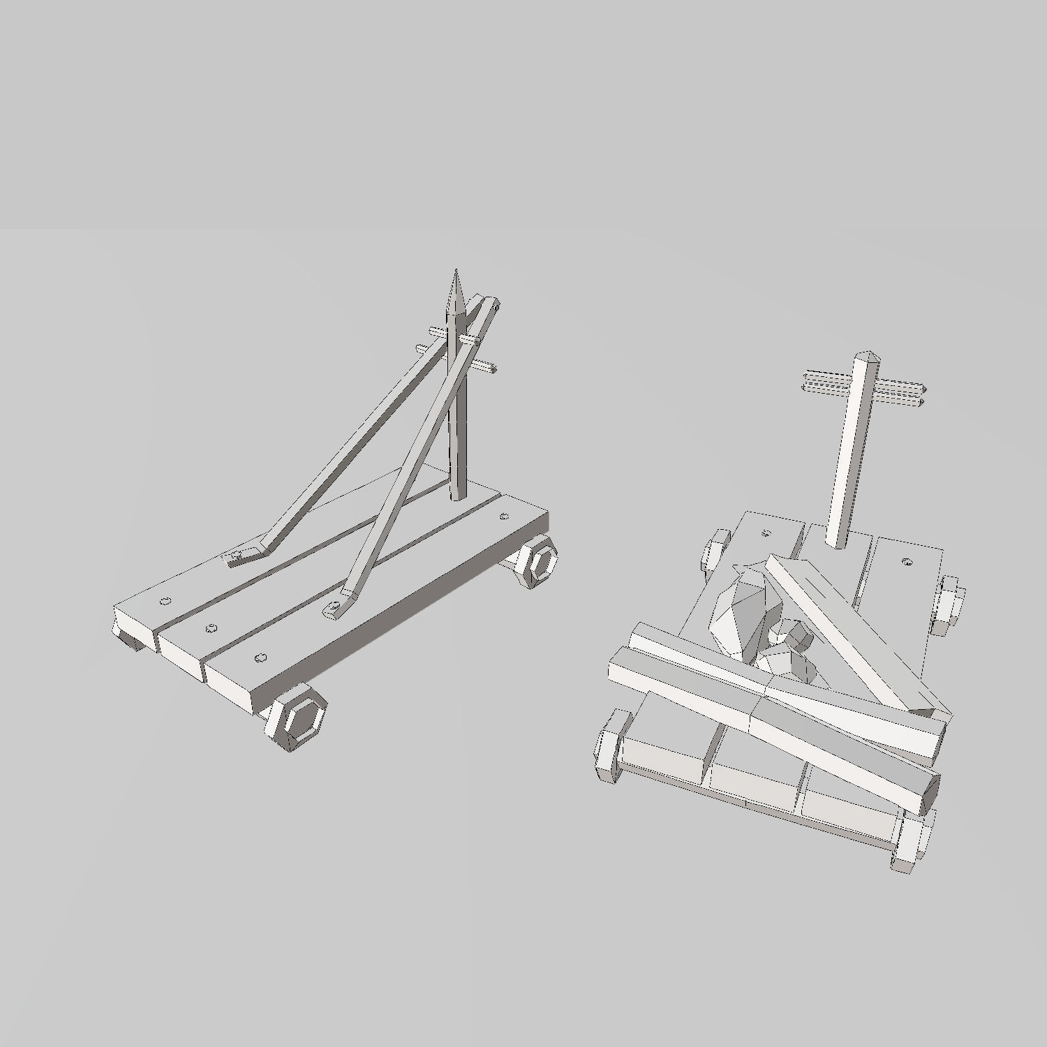 Medieval Village Props Set Collection Low-poly 3D model_51