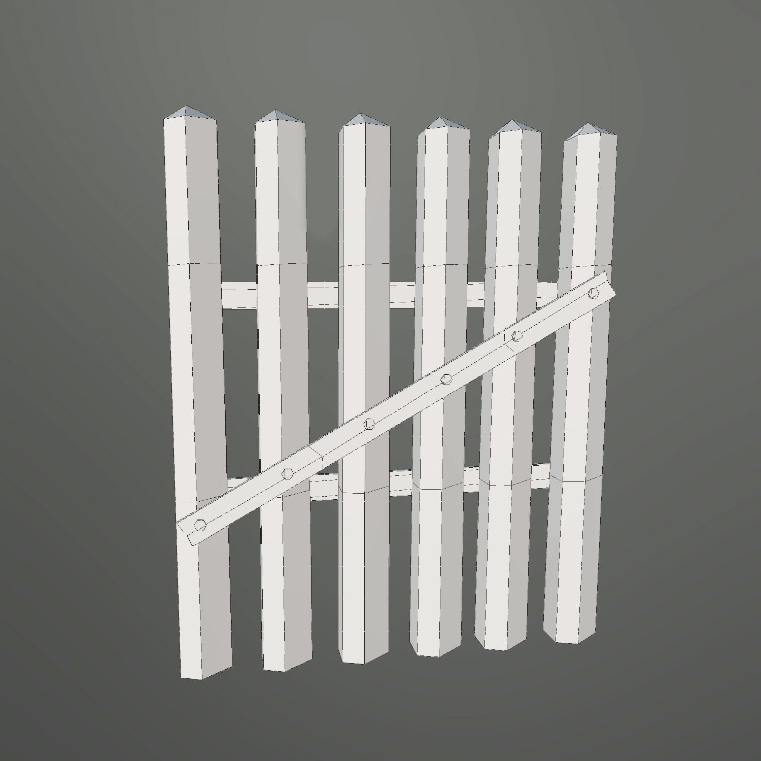 Medieval Village Props Set Collection Low-poly 3D model_43